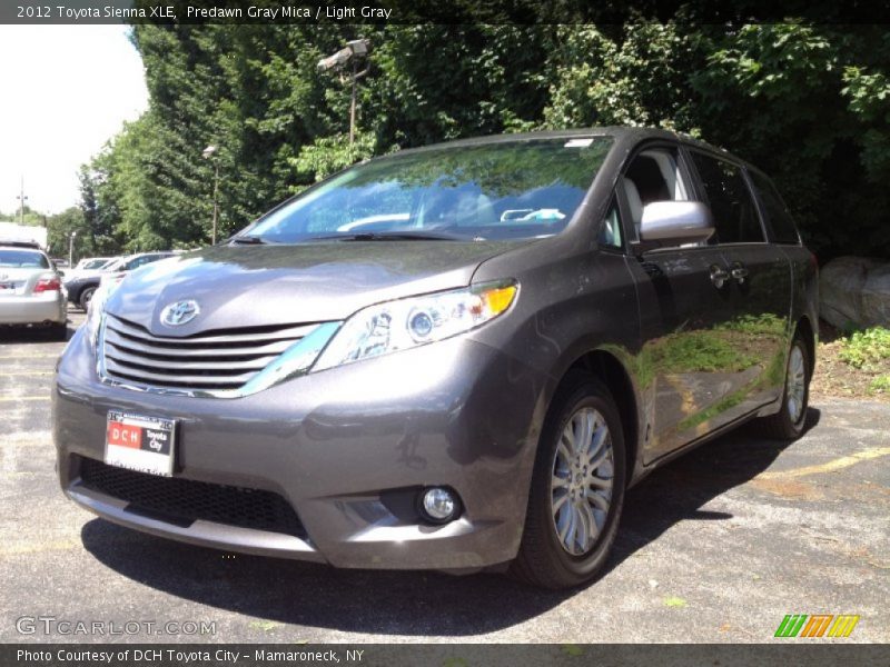 Predawn Gray Mica / Light Gray 2012 Toyota Sienna XLE