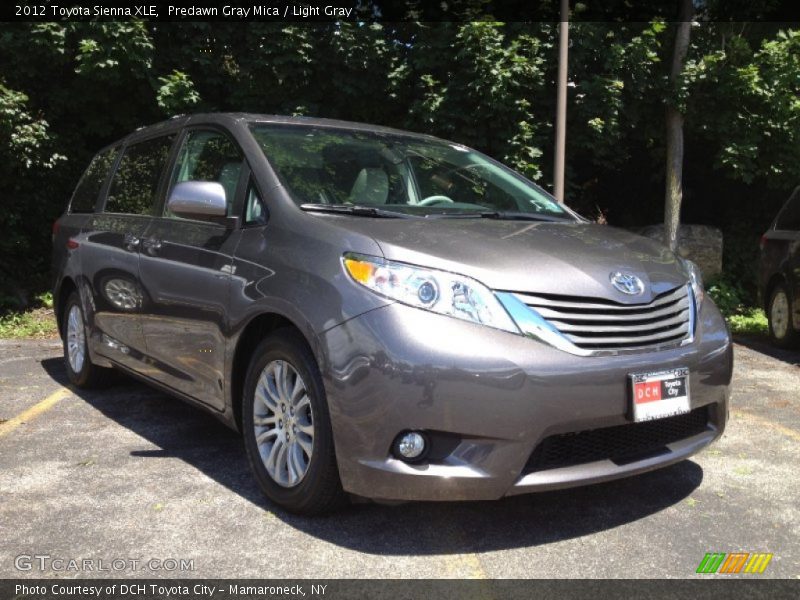 Predawn Gray Mica / Light Gray 2012 Toyota Sienna XLE