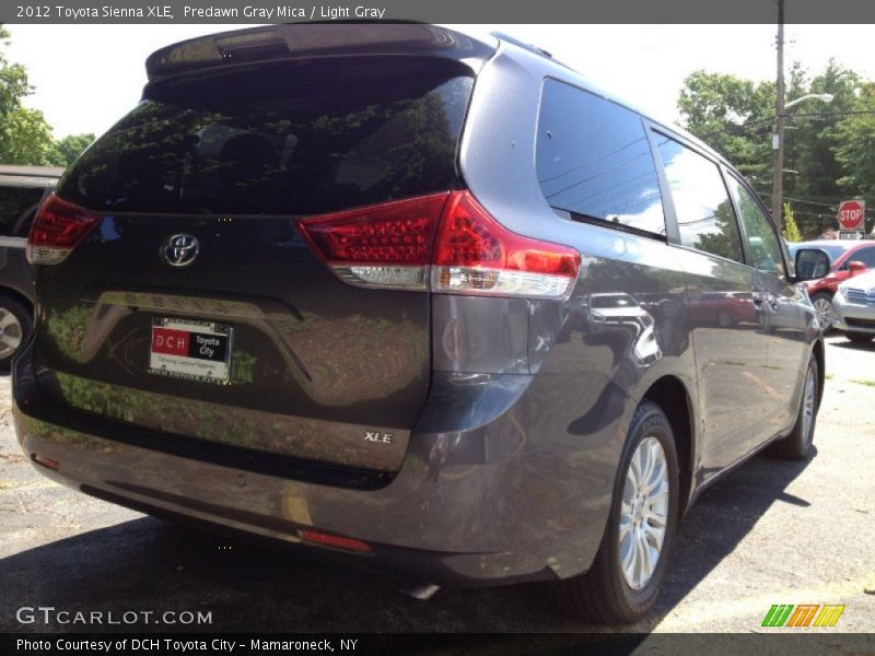 Predawn Gray Mica / Light Gray 2012 Toyota Sienna XLE