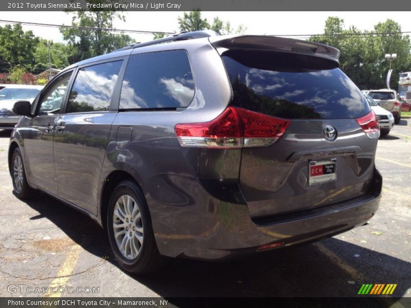 Predawn Gray Mica / Light Gray 2012 Toyota Sienna XLE