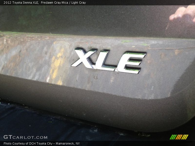 Predawn Gray Mica / Light Gray 2012 Toyota Sienna XLE
