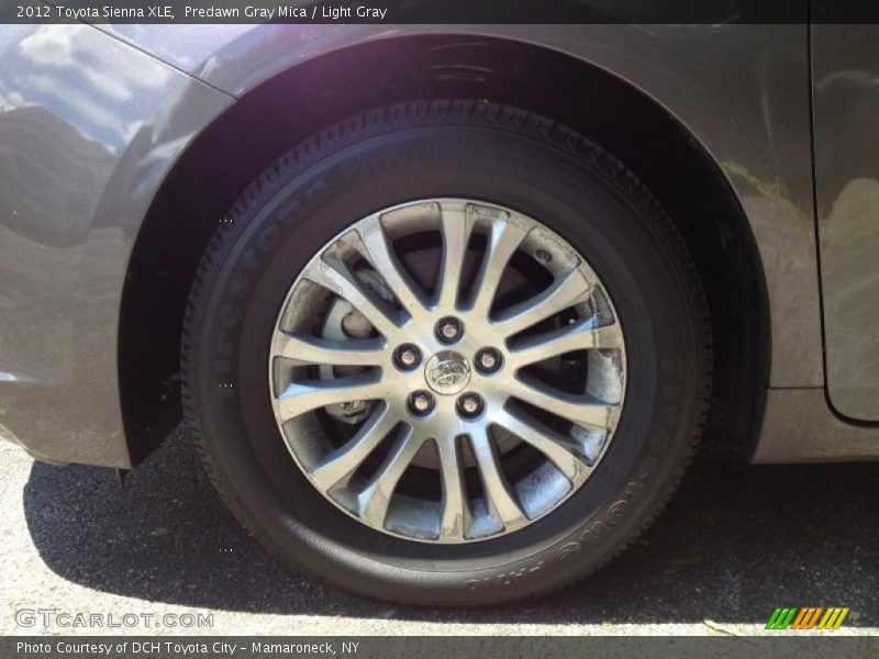 Predawn Gray Mica / Light Gray 2012 Toyota Sienna XLE