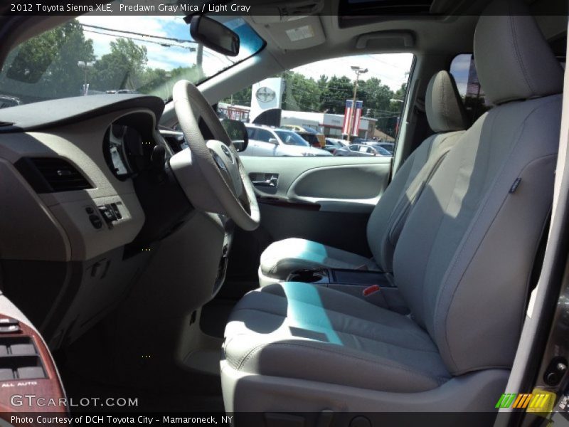Predawn Gray Mica / Light Gray 2012 Toyota Sienna XLE