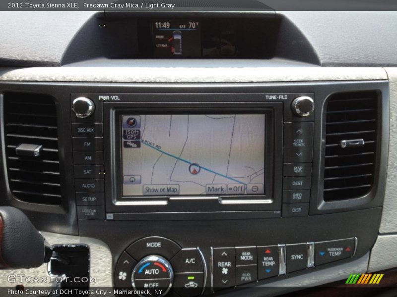 Predawn Gray Mica / Light Gray 2012 Toyota Sienna XLE