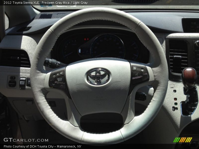 Predawn Gray Mica / Light Gray 2012 Toyota Sienna XLE
