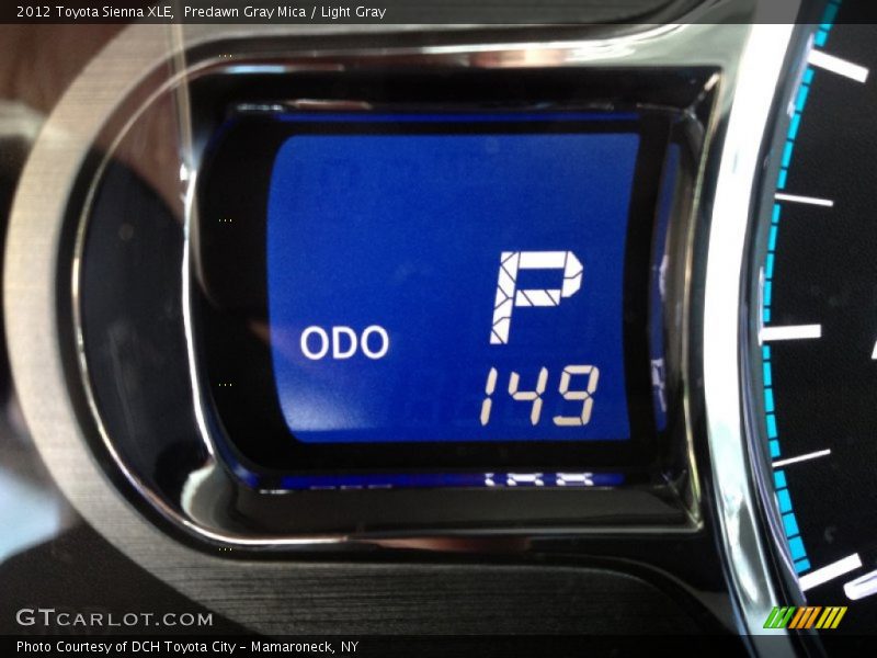 Predawn Gray Mica / Light Gray 2012 Toyota Sienna XLE