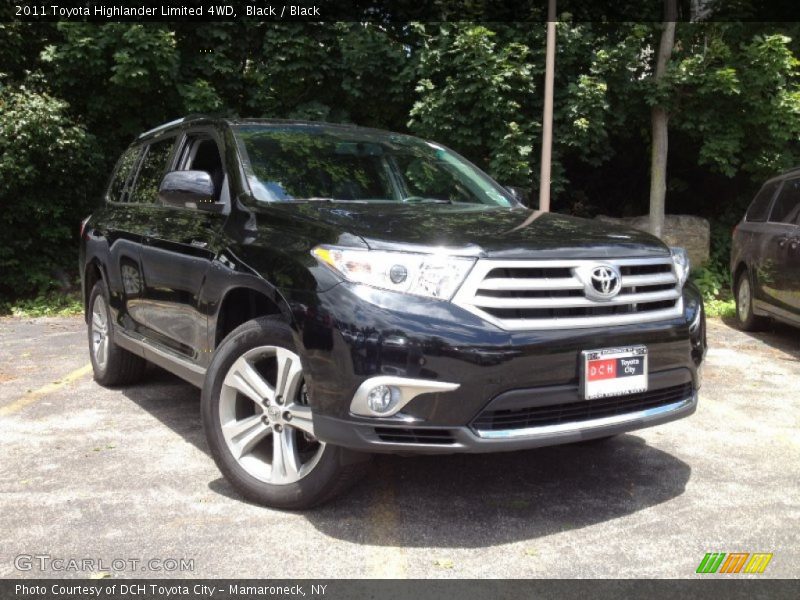 Black / Black 2011 Toyota Highlander Limited 4WD