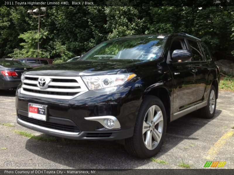 Black / Black 2011 Toyota Highlander Limited 4WD