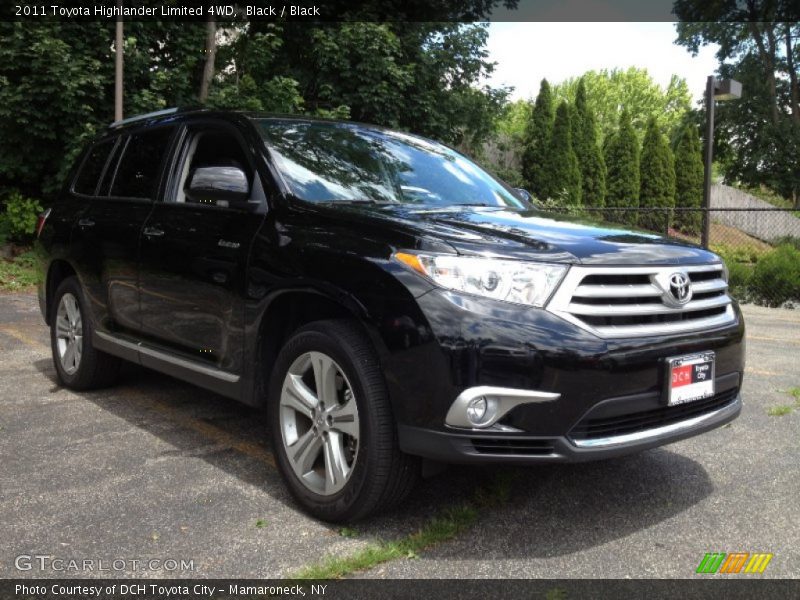 Black / Black 2011 Toyota Highlander Limited 4WD