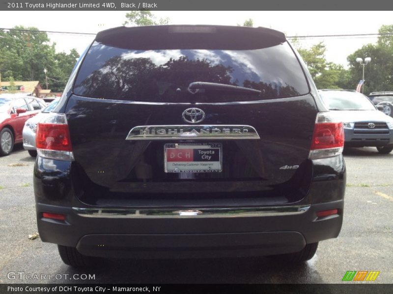 Black / Black 2011 Toyota Highlander Limited 4WD