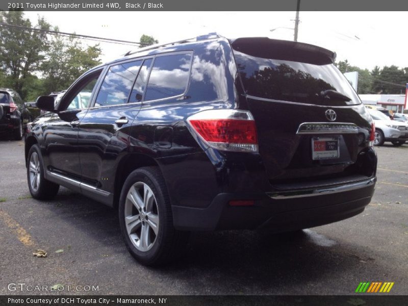 Black / Black 2011 Toyota Highlander Limited 4WD