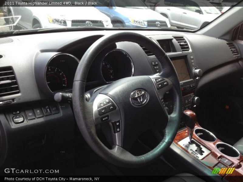 Black / Black 2011 Toyota Highlander Limited 4WD