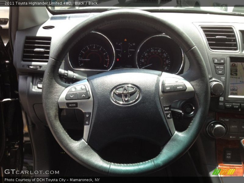 Black / Black 2011 Toyota Highlander Limited 4WD