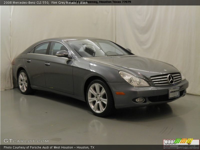 Flint Grey Metallic / Black 2008 Mercedes-Benz CLS 550