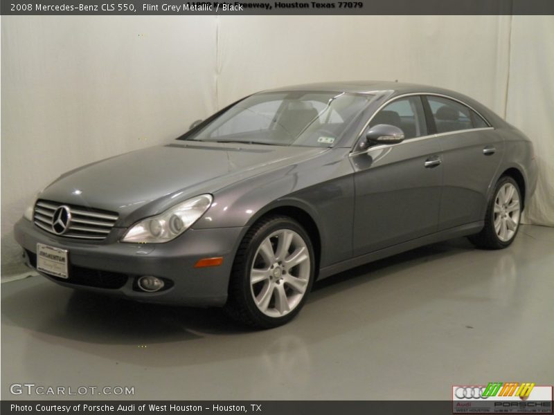 Flint Grey Metallic / Black 2008 Mercedes-Benz CLS 550