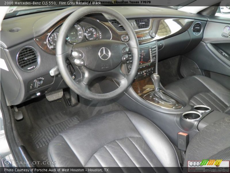 Flint Grey Metallic / Black 2008 Mercedes-Benz CLS 550