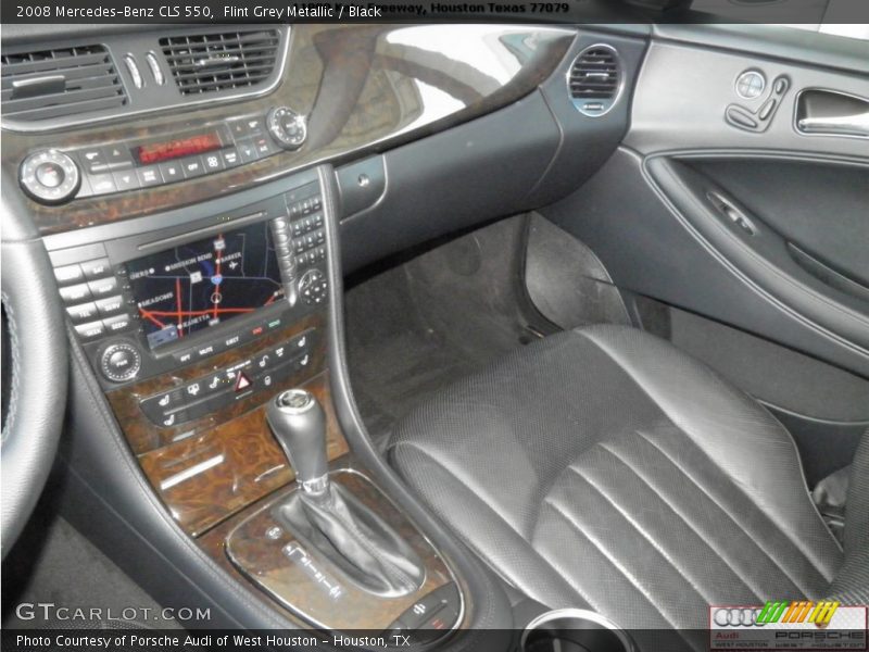 Flint Grey Metallic / Black 2008 Mercedes-Benz CLS 550