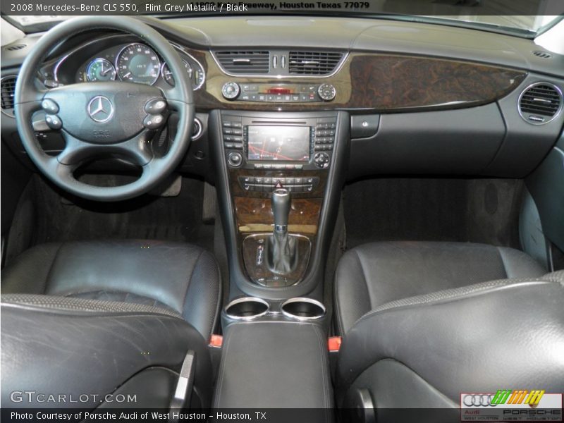 Flint Grey Metallic / Black 2008 Mercedes-Benz CLS 550