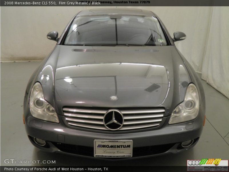 Flint Grey Metallic / Black 2008 Mercedes-Benz CLS 550