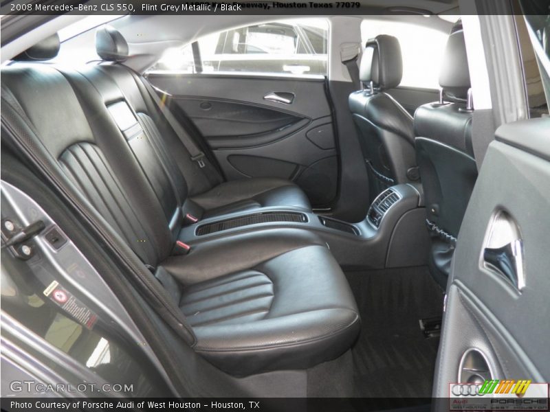 Flint Grey Metallic / Black 2008 Mercedes-Benz CLS 550