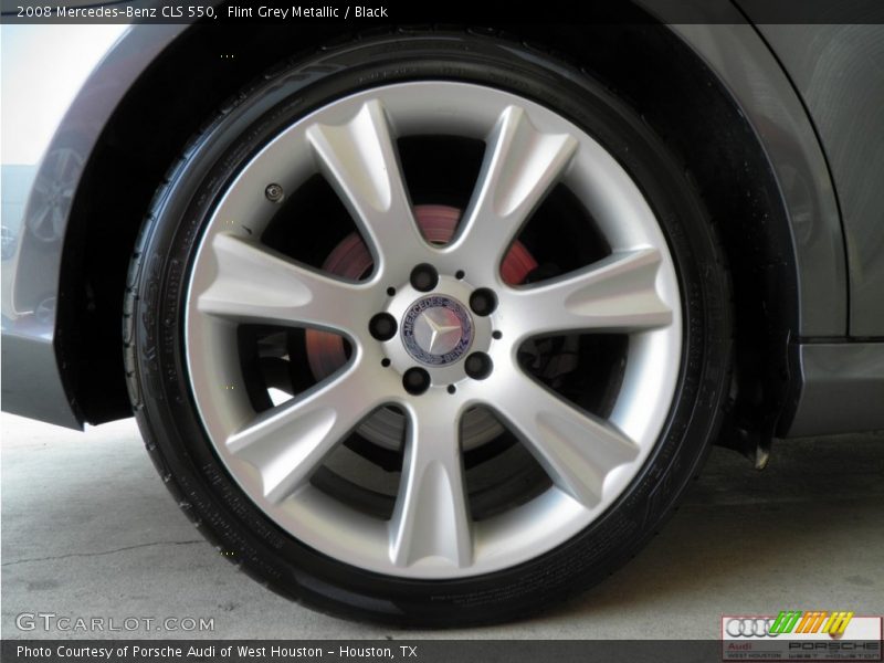 Flint Grey Metallic / Black 2008 Mercedes-Benz CLS 550