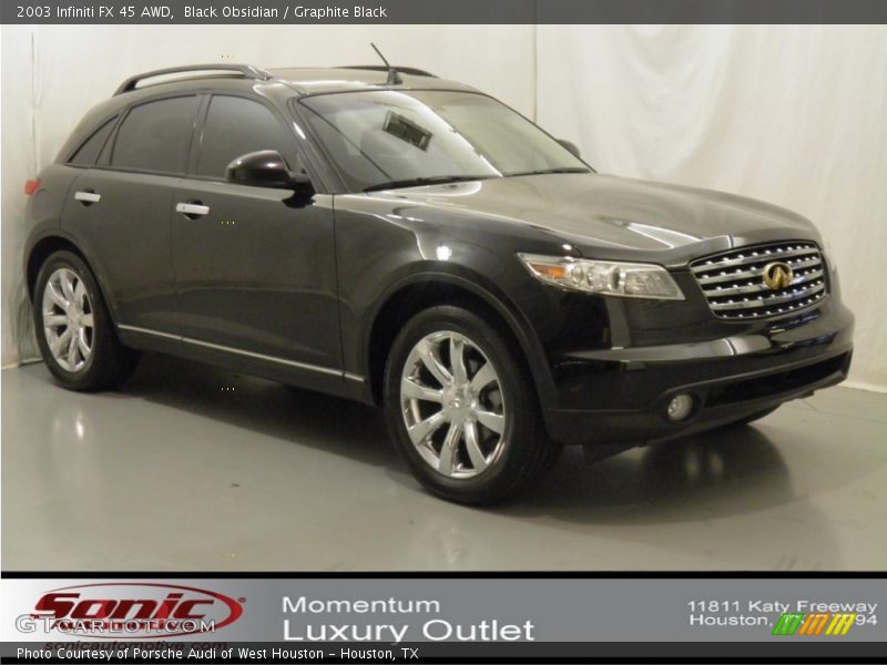 Black Obsidian / Graphite Black 2003 Infiniti FX 45 AWD