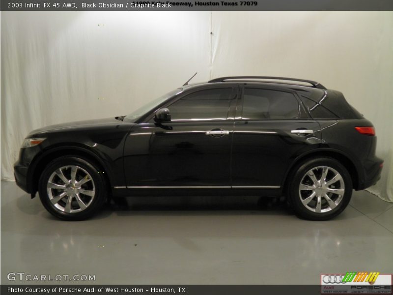 Black Obsidian / Graphite Black 2003 Infiniti FX 45 AWD