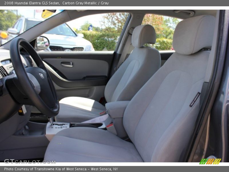 Carbon Gray Metallic / Gray 2008 Hyundai Elantra GLS Sedan