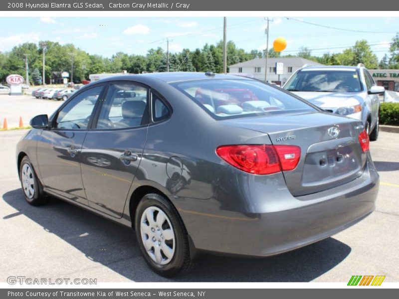 Carbon Gray Metallic / Gray 2008 Hyundai Elantra GLS Sedan