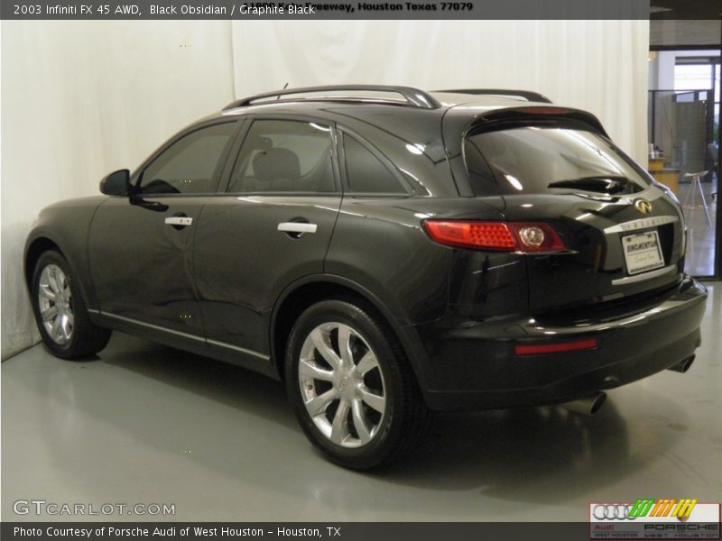 Black Obsidian / Graphite Black 2003 Infiniti FX 45 AWD