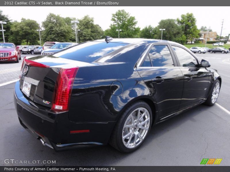 Black Diamond Tricoat / Ebony/Ebony 2012 Cadillac CTS -V Sedan