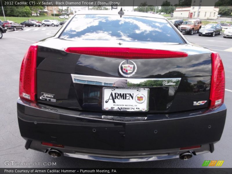 Black Diamond Tricoat / Ebony/Ebony 2012 Cadillac CTS -V Sedan
