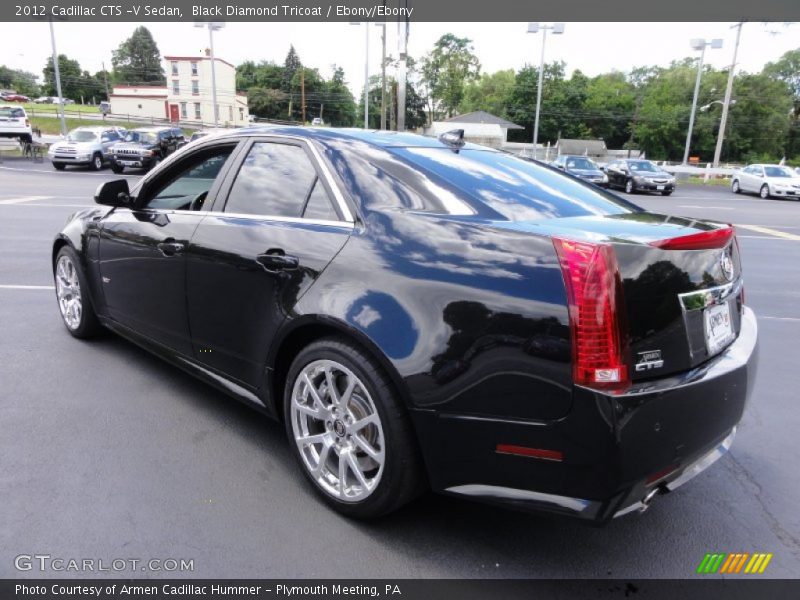 Black Diamond Tricoat / Ebony/Ebony 2012 Cadillac CTS -V Sedan