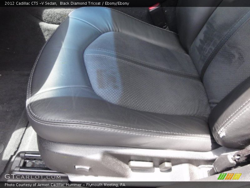 Black Diamond Tricoat / Ebony/Ebony 2012 Cadillac CTS -V Sedan