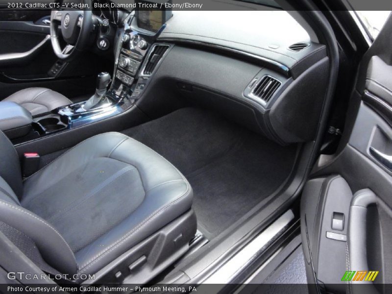 Black Diamond Tricoat / Ebony/Ebony 2012 Cadillac CTS -V Sedan