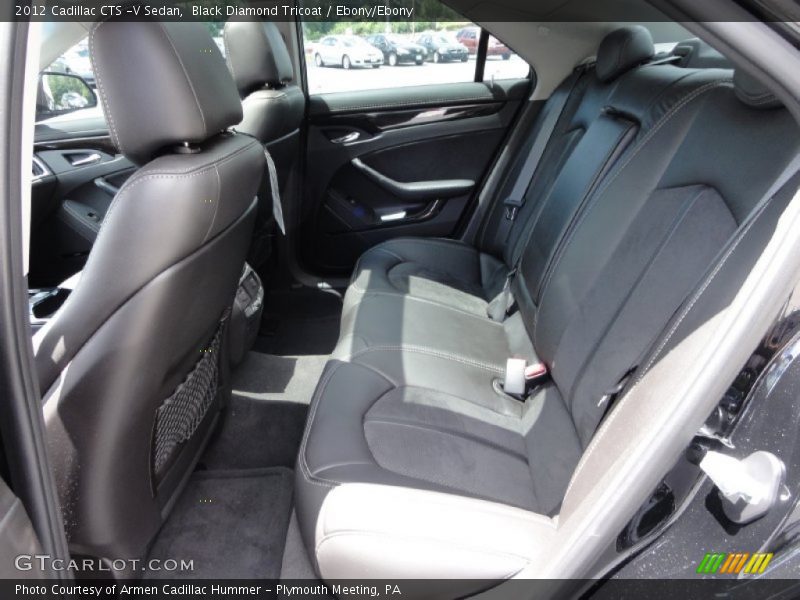 Rear Seat of 2012 CTS -V Sedan