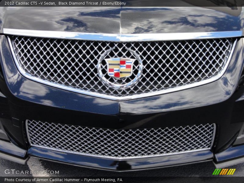 Black Diamond Tricoat / Ebony/Ebony 2012 Cadillac CTS -V Sedan