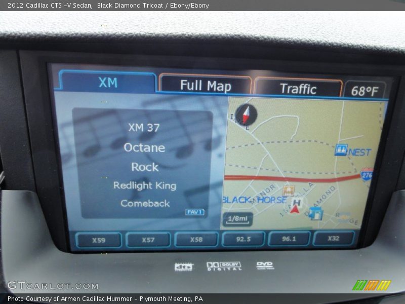 Navigation of 2012 CTS -V Sedan
