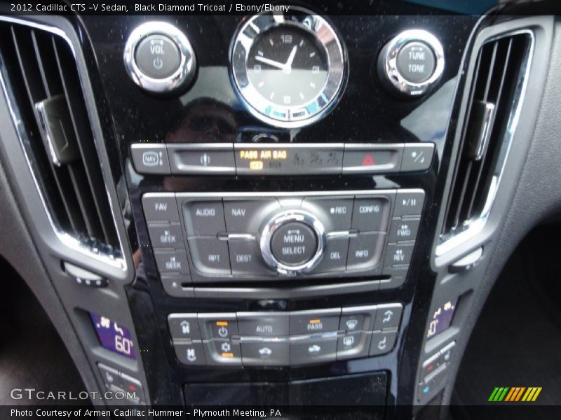 Controls of 2012 CTS -V Sedan