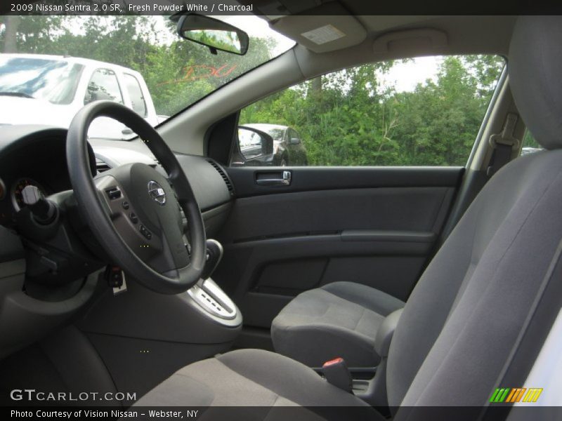 Fresh Powder White / Charcoal 2009 Nissan Sentra 2.0 SR