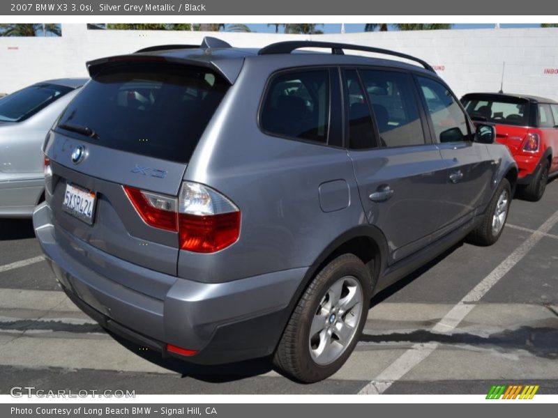 Silver Grey Metallic / Black 2007 BMW X3 3.0si