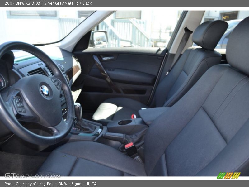 Silver Grey Metallic / Black 2007 BMW X3 3.0si