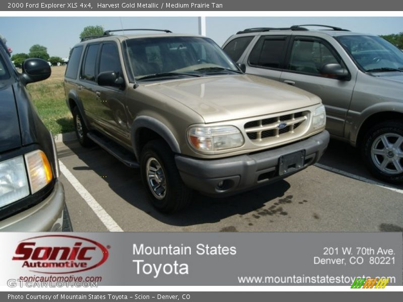 Harvest Gold Metallic / Medium Prairie Tan 2000 Ford Explorer XLS 4x4