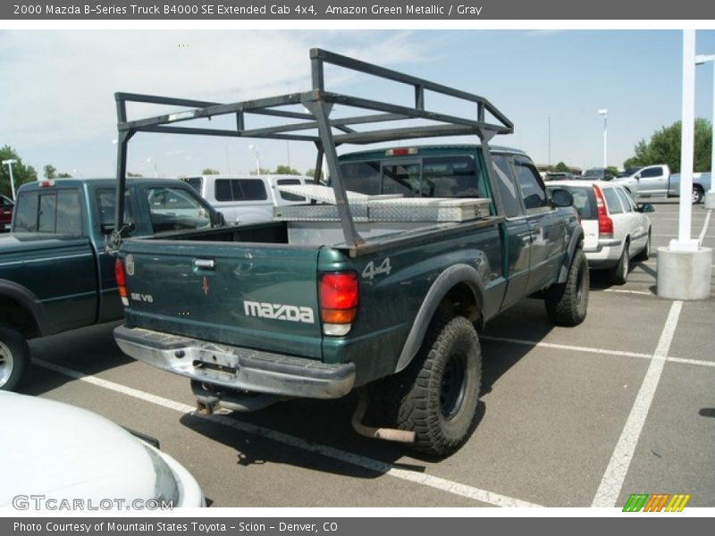 Amazon Green Metallic / Gray 2000 Mazda B-Series Truck B4000 SE Extended Cab 4x4