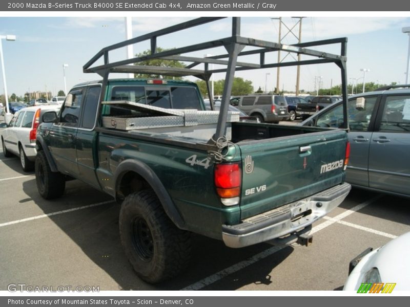 Amazon Green Metallic / Gray 2000 Mazda B-Series Truck B4000 SE Extended Cab 4x4
