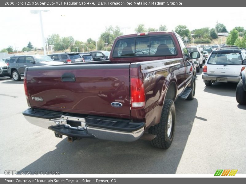 Dark Toreador Red Metallic / Medium Graphite 2000 Ford F250 Super Duty XLT Regular Cab 4x4