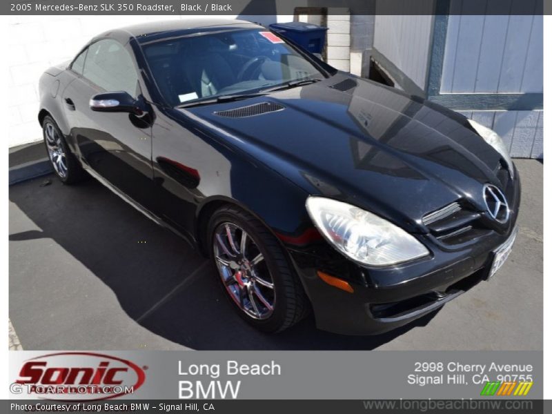 Black / Black 2005 Mercedes-Benz SLK 350 Roadster