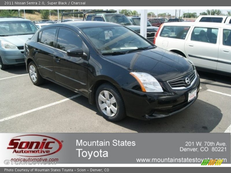 Super Black / Charcoal 2011 Nissan Sentra 2.0