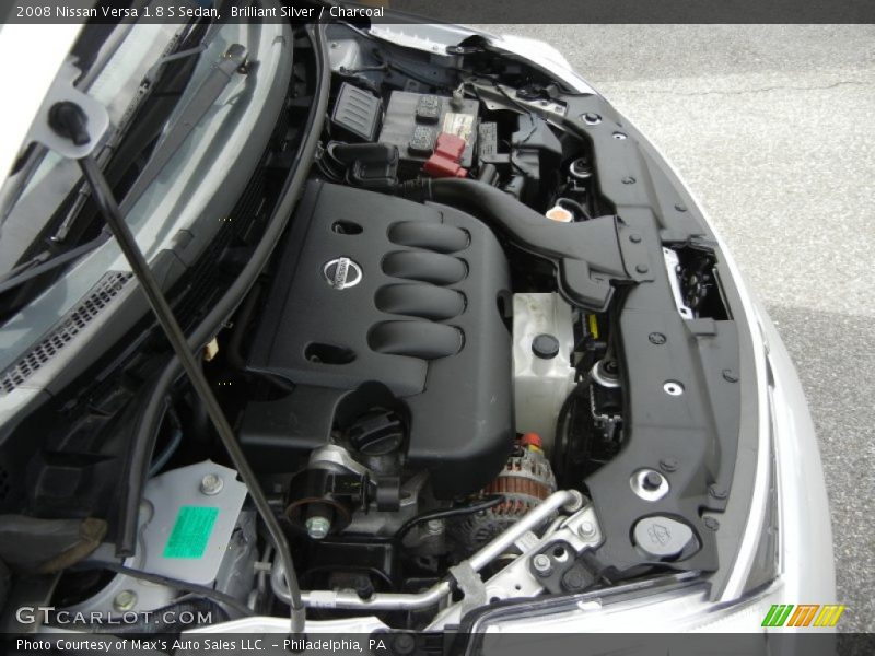 Brilliant Silver / Charcoal 2008 Nissan Versa 1.8 S Sedan