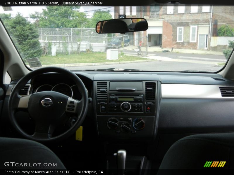 Brilliant Silver / Charcoal 2008 Nissan Versa 1.8 S Sedan